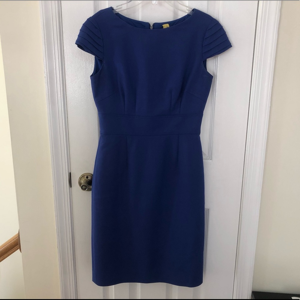 Antonio Melani Blue Business Dress w/ Cap Sleeves
